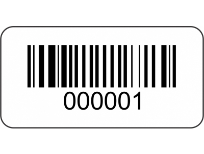 Barcode Asset Labels - 30x10mm