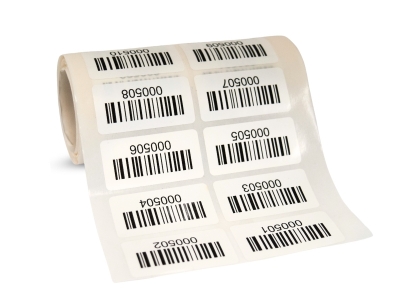 Barcode Asset Labels - 50x25mm