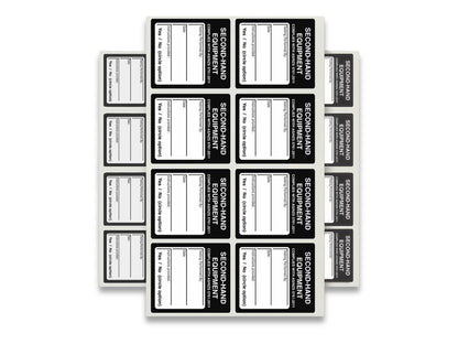 Second Hand Equipment Tags