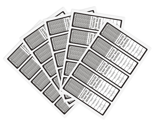 All-Purpose Light Duty Test Tags | Buy Online & Save – Appliance ...