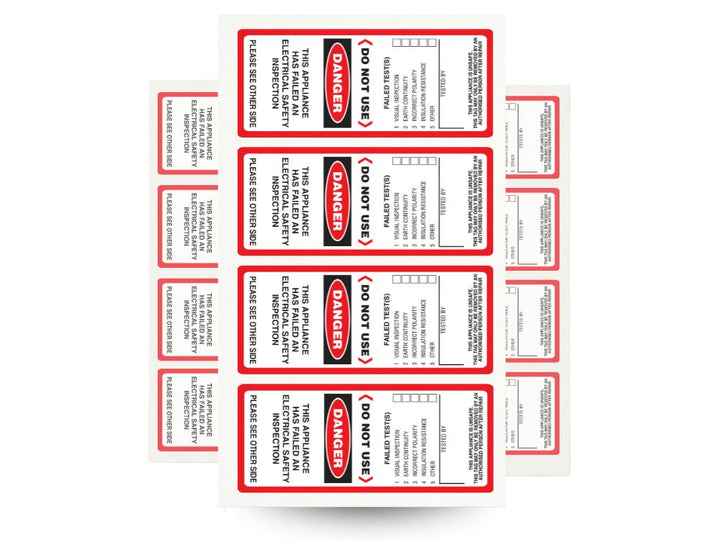 Special Purpose Test Tags – Appliance Testing Supplies