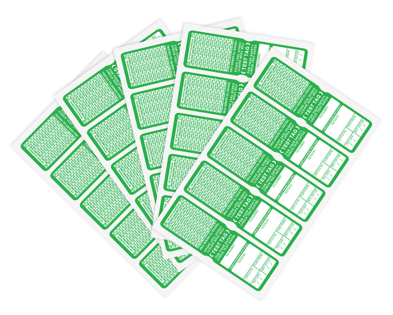 Industrial Test Tags