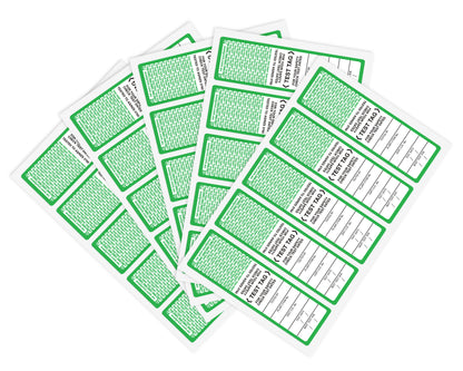 Light Duty Test Tags