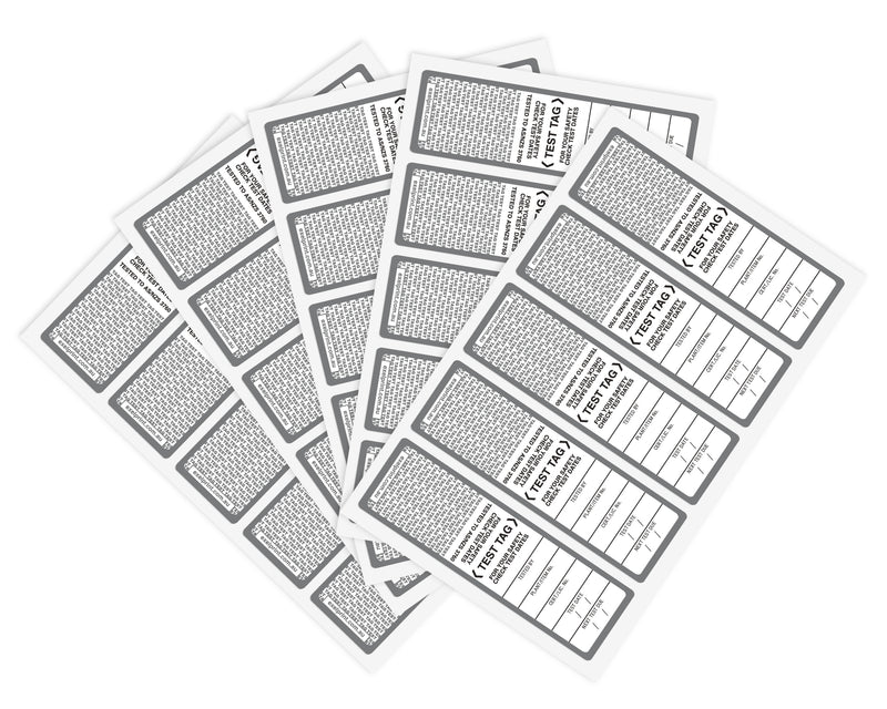 Light Duty Test Tags