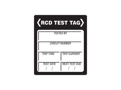 RCD Test Tags