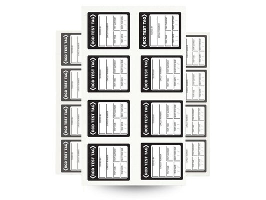 RCD Test Tags