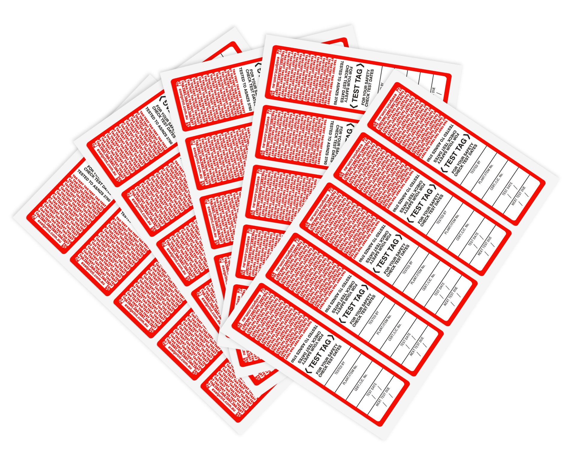 112pcs Test Plates "Next Test Appointment" 20mm Diameter