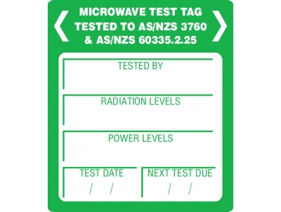 Microwave Leakage Labels